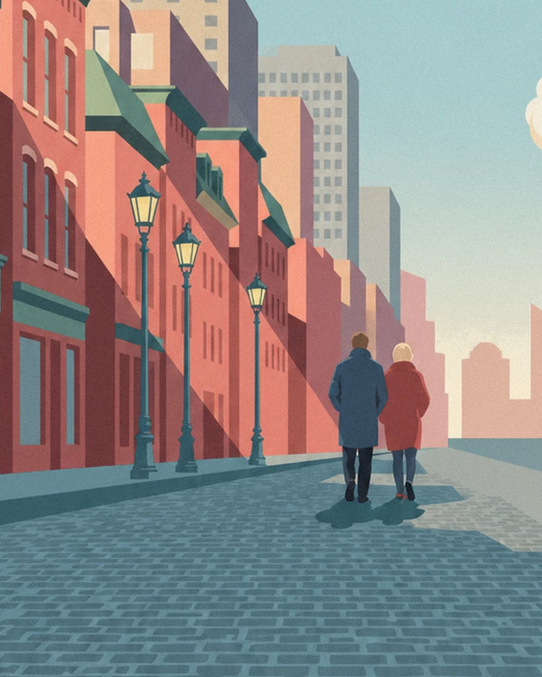 Gastown steam clock in Vancouver poster: close-up detail