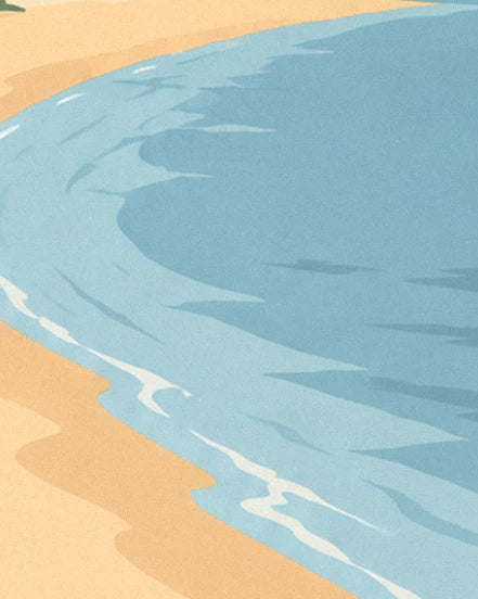 The curves of the Anse Rouge shoreline, between golden sand and small white waves