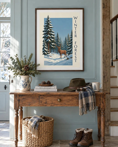 Affiches nature : affiche de la collection encadrée dans un intérieur