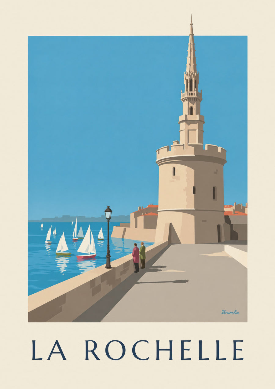 Plakat Wieży Latarni w La Rochelle