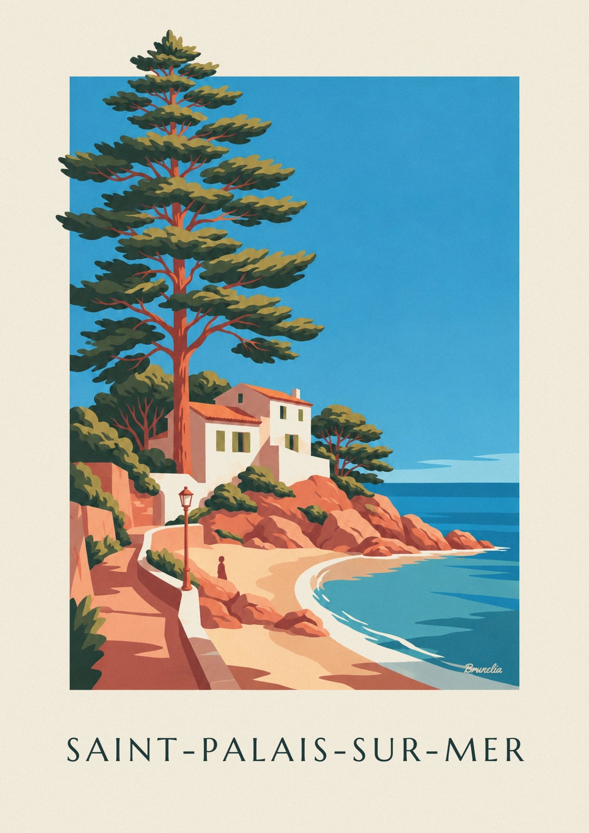 Saint-Palais-sur-Mer coastal villa poster