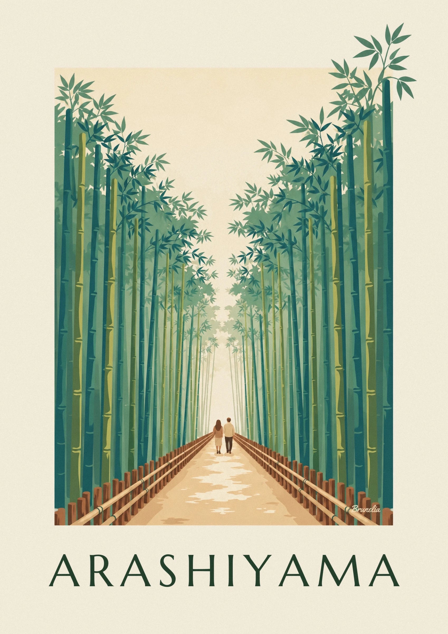 Tall green and yellow bamboo stems with clearly defined joints