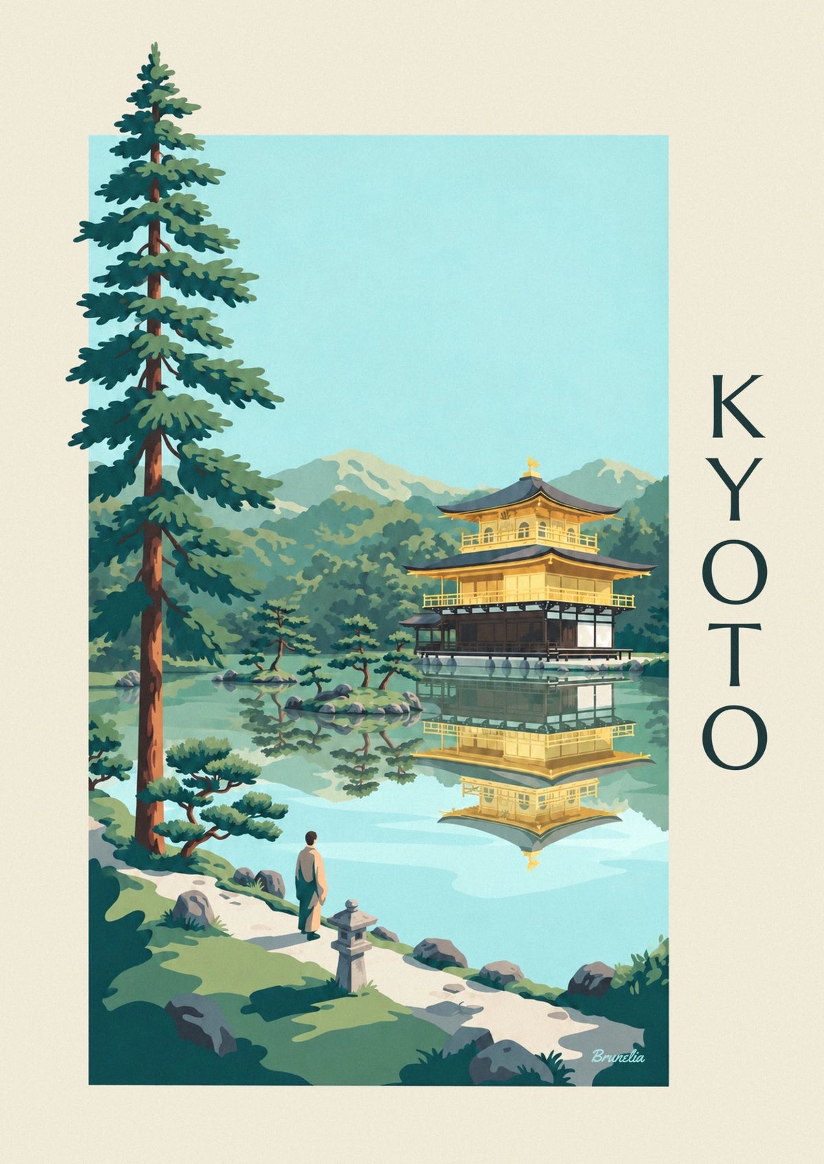 Golden Pavilion Kinkaku-ji in Kyoto poster